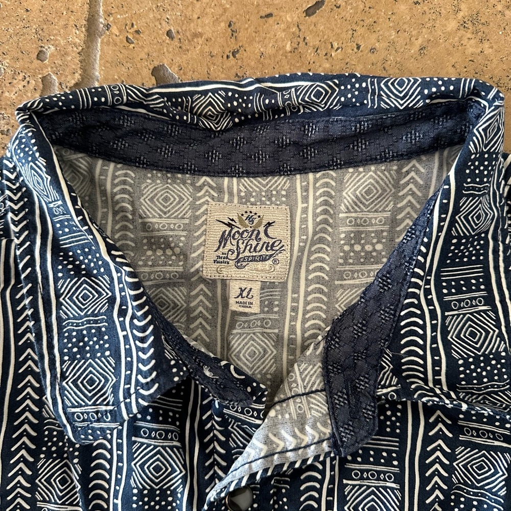 Aztec print button down shirt - Picture 2 of 3